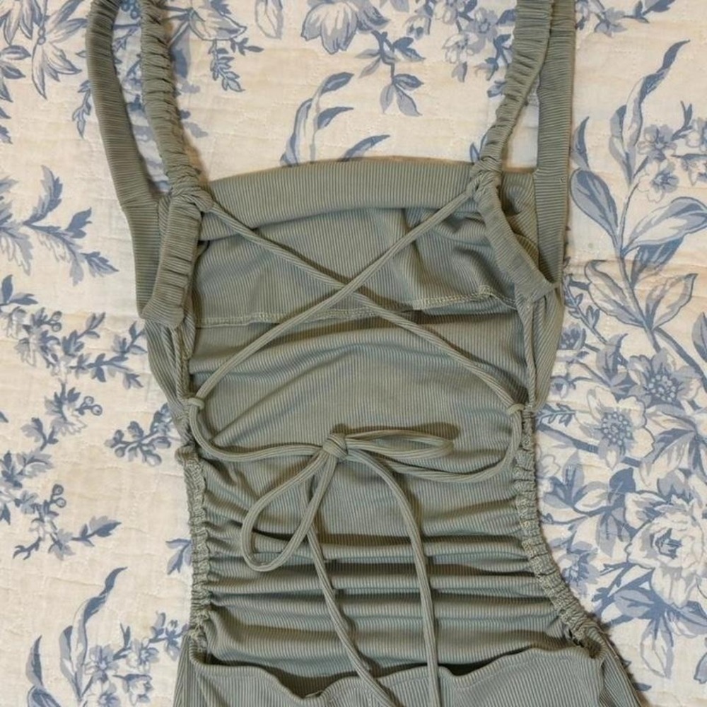 Princess Polly Sage Green Lainey Midi Dress